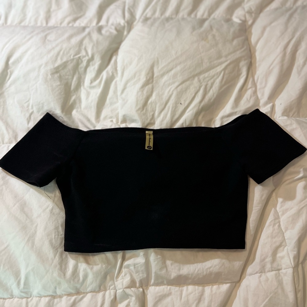 Elegant Black Off-Shoulder Top